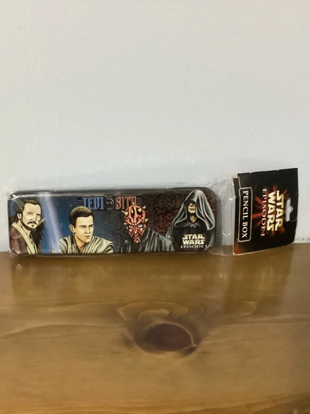 NEW Star Wars Episode I Jedi vs Sith Metal Pencil Box Case
